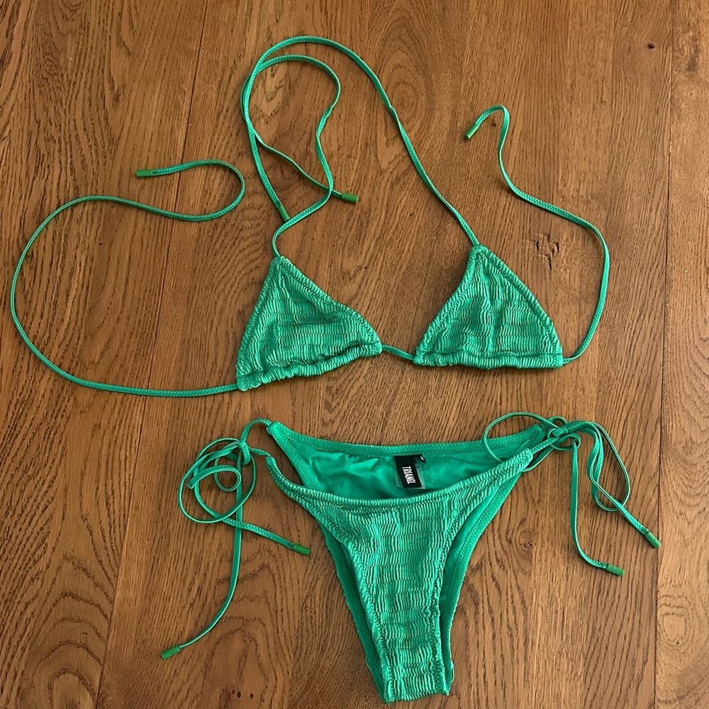 Triangl Swimwear Green Bikini Set